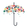 Vector Art Graphic Conversion | Nature Umbrella | Cre8iveskill
