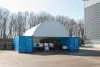 Industrielles Containerzelt ist ideal für große Bauprojekte