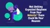 Reasons of not getting Response from your website visitors