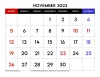 5+ November 2023 Calendar PDF Printable with Holidays Free Templates