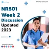 NR501 Week 2 Discussion 