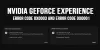 Nvidia Geforce Experience Error Code 0x0003 &amp; 0x0001