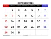 5+ October 2023 Calendar PDF Printable with Holidays Free Templates
