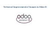 List of Technical Improvements in odoo 13 | Browseinfo