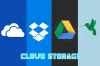All the best online file storage, Cloud Computing and Cloud Storage solutions