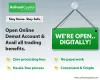 Open Online Demat Account &amp; Avail all trading benefits.