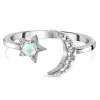 opal ring , opal silver ring 