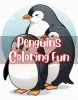 Cute Penguins Coloring Book