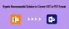 Experts Recommended Solution to Convert OST to PST Format