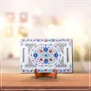 Beautifuly Carved Marble Inlay Tray - Marble Inlay Handicraft Products