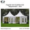 Pagoda tent qualities and requirements - GSO