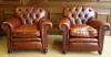 Using Antique Leather Club Chair