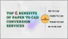 Top 6 Benefits of Paper to CAD Conversion Services