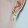 Silver Pearl Kiss Earrings