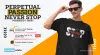 Boundless Boldness Never Stop Oversized T Shirt – Punjabi Adda