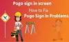 Pogo Sign In Problems / Pogo Login Screen Fix 1888-303-6444