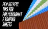 What are polycarbonate roofing sheets made of?