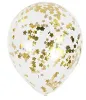Metallic Gold Glitter Star Confetti Balloons Pack of 5 in UAE