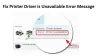 How to Fix HP Printer Driver Is Unavailable on Windows 10?