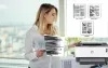 HP Printer printing black line