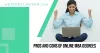 Pros And Cons Of Online MBA Degrees
