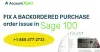 How to Fix Backordered Purchase Order issue in Sage 100 | AccountXpert
