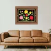 Colorful Roses Wall Panel Home Décor Zardozi Embroidery - Marble Inlay Handicraft Products