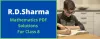 RD Sharma Mathematics Books and Solutions PDF Download For Class 8