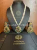 Buy Artificial Gold Plated Jadau Pendant Set with Matching Earrings Online