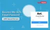 Recover/Reset/Change My AOL Email Password Easily