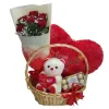 Red Roses Teddy Chocolate Combo Gift Online | Red Delight