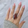 Radiant Reverie: Red Botswana Agate Ring that Ignites Imagination