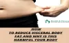 Reduce visceral body Fat and why is this harmful your body