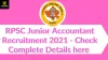 RPSC Junior Accountant Recruitment 2021 - Check Complete Details here - Utkarsh Classes