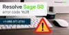 Sage 50 Error Code 1628 "Failed to Complete Installation" - Accountxpert