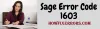 Sage Error Code 1603 | Instant Fix Steps (Howfixerrors)