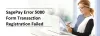 SagePay 5080 Error Transaction Registration Failed 