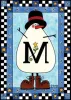 Monogram Snowman Flag | Snowman House Flag