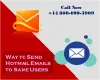 way to send hotmail emails to same users