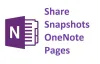 Share attachments smartly! Learn to share snapshots OneNote pages