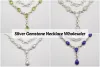Silver Gemstone Necklace Wholesaler