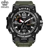 SMAEL Dual Display LED Electronic Men Watch - Gadjup.com