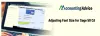 How to Adjusting font size for Sage 50 Canada-Accounting Advice