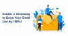 Steps to Create a Giveaway to Grow Your Email List by 150%!