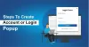 Want to create a Login Popup? Here is a step by step process to follow