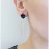 Gold Aquamarine Drop Earrings
