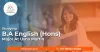 Studying BA English (Hons) Major At Usha Martin