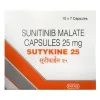 Sutykine 25mg Capsule - Anticancer Sunitinib capsules exporter from India - Onco & Critical Care products