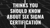 Things to know about Six Sigma Certification