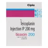 Ticocin 200mg Injection - Teicoplanin - Cipla Ltd - Exporter from India Singapore - Pilcare